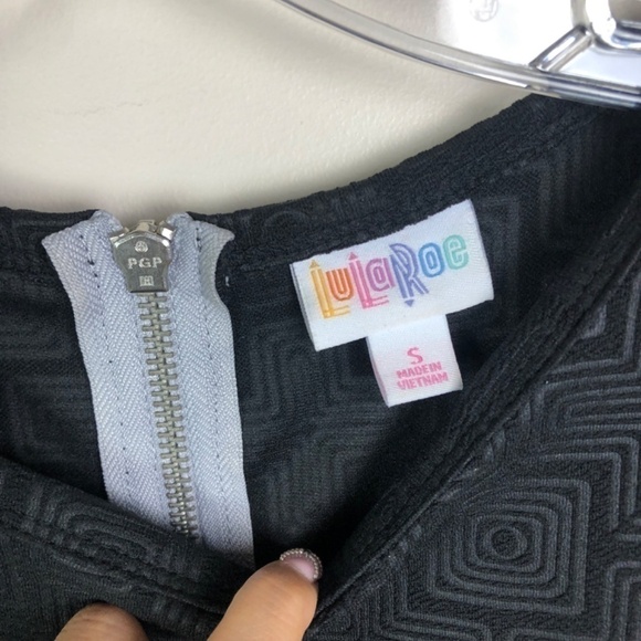 Lularoe black midi dress with pockets - Picture 4 of 5